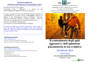 Il contenimento degli agiti aggressivi e dell`agitazione psicomotoria