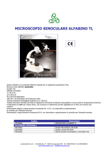 microscopio binoculare alfabino tl