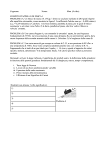 Compito Fisica 1 - I blog di Unica
