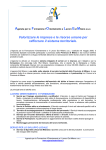 Valorizzare le imprese e le risorse umane per rafforzare il sistema
