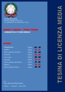 esame n. 0409212 – titolo tesina i cambiamenti della ii° guerra