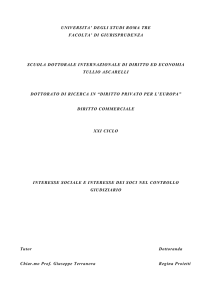 universita` degli studi roma tre facolta` di giurisprudenza scuola