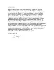 GIULIA SERRA Medico Psichiatra, lavora presso la Neuropsichiatria