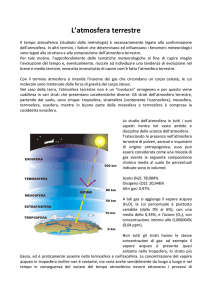L`atmosfera terrestre
