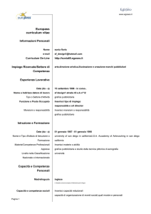 Curriculum Vitae Europeo di sonia floris