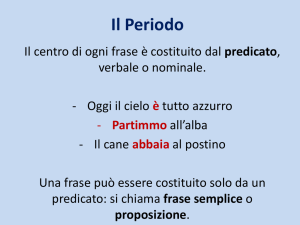 Periodo, Proposizioni e Subordinate: Grammatica Italiana