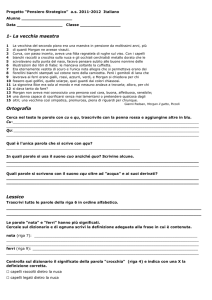 1- La vecchia maestra Ortografia Lessico