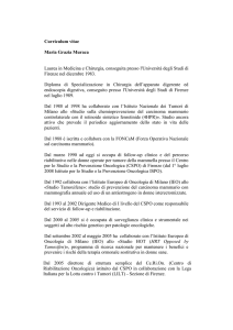 Curriculum vitae Maria Grazia Muraca Laurea in Medicina e