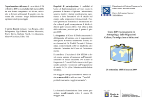 perfezionamento e aggiornamento“. Corso di Perfezionamento in