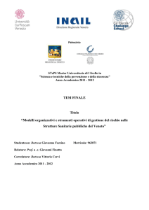 tesi della Dr.ssa Giovanna Fazzino