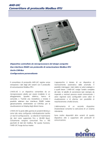 AHD-UIC Convertitore di protocollo Modbus RTU