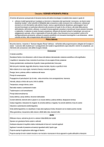 SCIENZE INTEGRATE (FISICA)