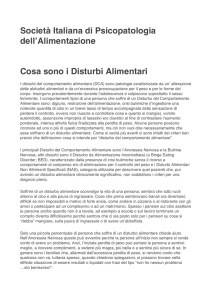disturbi alimentari