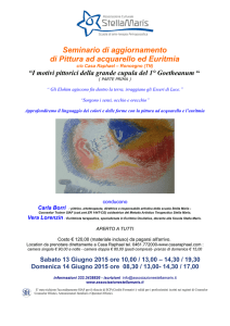 Seminario di aggiornamento di Pittura ad acquarello ed Euritmia