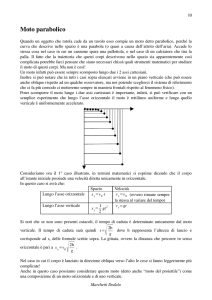 Moto parabolico - Marchetti Dedalo