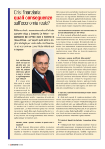 Crisi finanziaria: quali conseguenze sull`economia