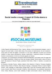 Social media e musei, il report di Civita sbarca a Palermo