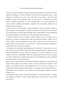 Ciò che sta alla base del disagio del definitivo