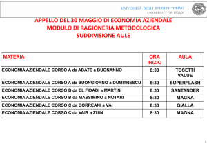appello del 30 maggio di economia aziendale modulo di ragioneria