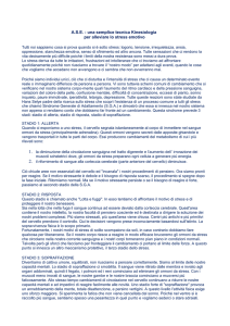 A.S.E. : una semplice tecnica Kinesiologia per alleviare lo stress