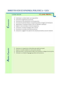 DIRITTO ED ECONOMIA POLITICA – LES