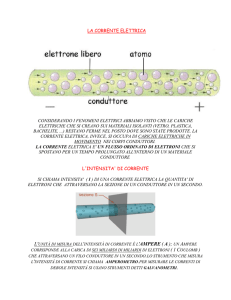appunti sull`elettricità per le classi terze