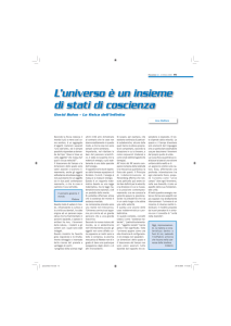 L`universo è un insieme di stati di coscienza
