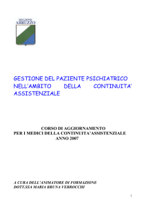 pacchetto gestione del paziente psichiatrico
