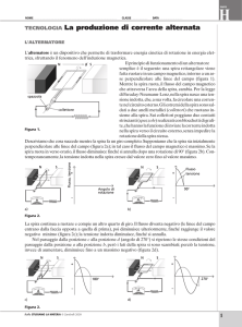 TECNOLOGIA La produzione di corrente alternata