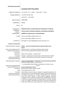 Cv di Alessio Bottigliero