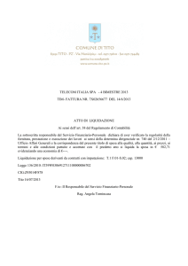 Fattura di liquidazione