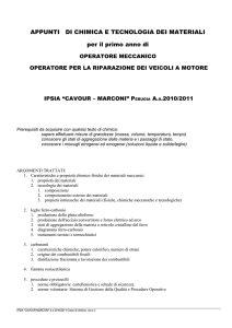 TECNOLOGIA DEI MATERIALI