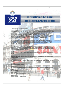 Londra e le sue Informazioni Utili