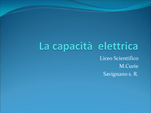 La capacità elettrica