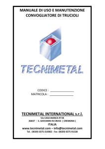 Manuale Istruzioni Convogliatori di Trucioli