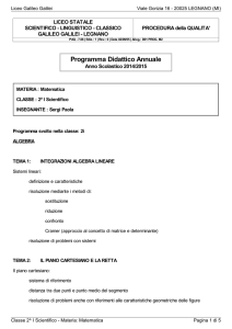 vedi PDF - `Galileo Galilei`