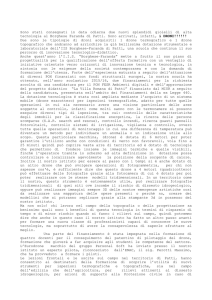 Sono stati consegnati in data odierna due nuovi splendidi gioielli di