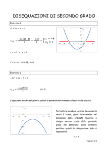 DISEQUAZIONI DI SECONDO GRADO