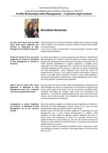Benedetta Bontempo - Università Cattolica del Sacro Cuore