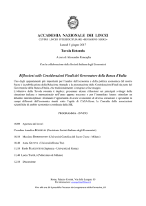 Programma - Accademia Nazionale dei Lincei