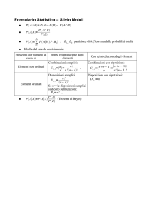 Formulario di Statistica