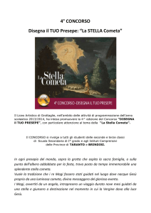 4° CONCORSO Disegna il TUO Presepe: “La STELLA Cometa”