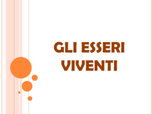 gli esseri viventi