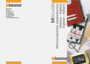 Minivocabolario tecnico ita-ingl