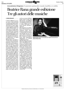 Beatrice Rana: grande esibizione