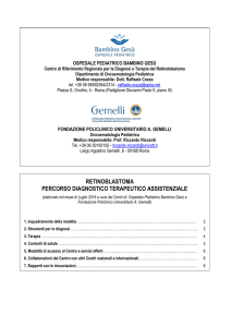 retinoblastoma percorso diagnostico terapeutico