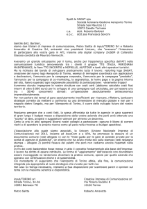 Spett.le SAGAT spa Società Azionaria Gestione Aeroporto Torino