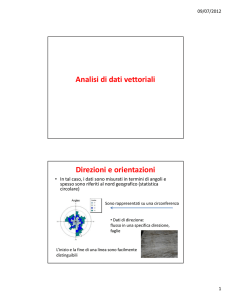Analisi dei dati direzionali