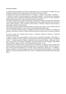 RICCARDO GUAZZINI Ha studiato alla Scuola di Musica di Fiesole
