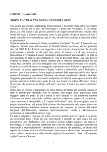 storia e mito di una donna: eleonora duse